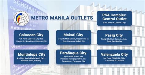 psa branches in metro manila|PSA CRS Outlets and Where to Find Them.